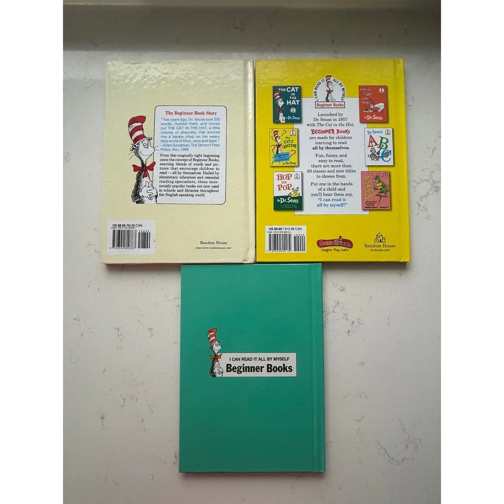 Dr Seuss Beginner Books Lot Fox‎ in Socks One Fish Two Fish Are You My Mother